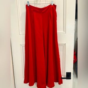ZARA Wide leg red pants